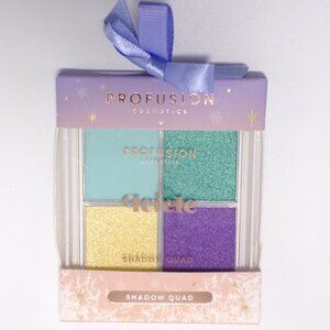 Holiday Eye Shadow Quad Profusion Cosmetics Frosted Snow Sparkle